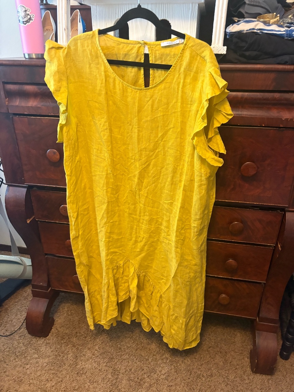 Chartreuse Linen Dress 2X
Vanessa Zani